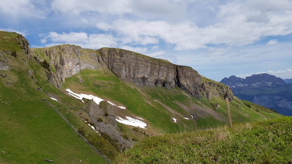 Looking across at the ridge leading to Guscha.