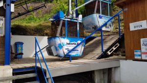 Gondolas at the Flums Saxli Talstation
