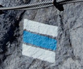 A Blue Trail Marker