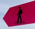 A Winter Trail Marker