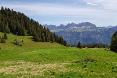 Looking back across the valley towards Alvier
