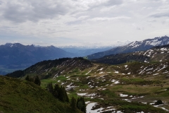 Looking across the valley towards the Pizol region and Liechtenstein