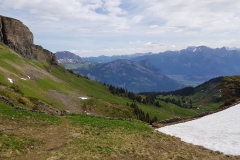 Looking back across the valley