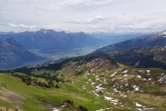 Looking down into the valley
