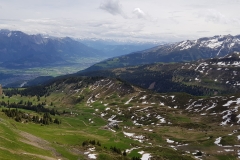 Looking down into the valley