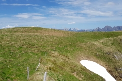 The top of the ridge