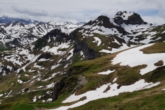 The view from the top of the ridge looking back towards Hochfinsler