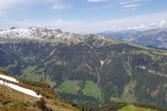 The view from the top of the ridge