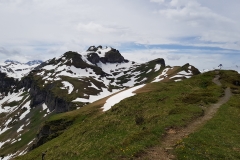 Looking back along the ridge trail towards Hochfinsler