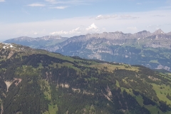 Looking down into the valley from the summit of Guscha