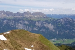 Looking down into the valley from the summit of Guscha