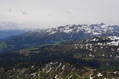 The view towards Pizol from the summit of Guscha