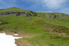 Looking back up towards Guscha