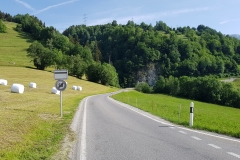 The road from Gruppenhaus Curtginet to Andiast