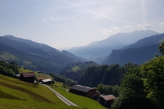 The view over the valley from the road to Andiast