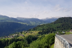 The view over the valley from the road to Andiast