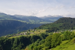 The view over the valley from the road to Andiast