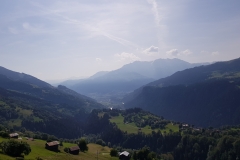The view over the valley from the road to Andiast