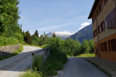 The trail starts on a gravel track